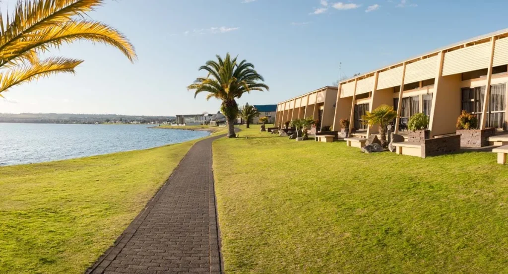 Stunning views of Lake Taupo Oasis Beach Resort